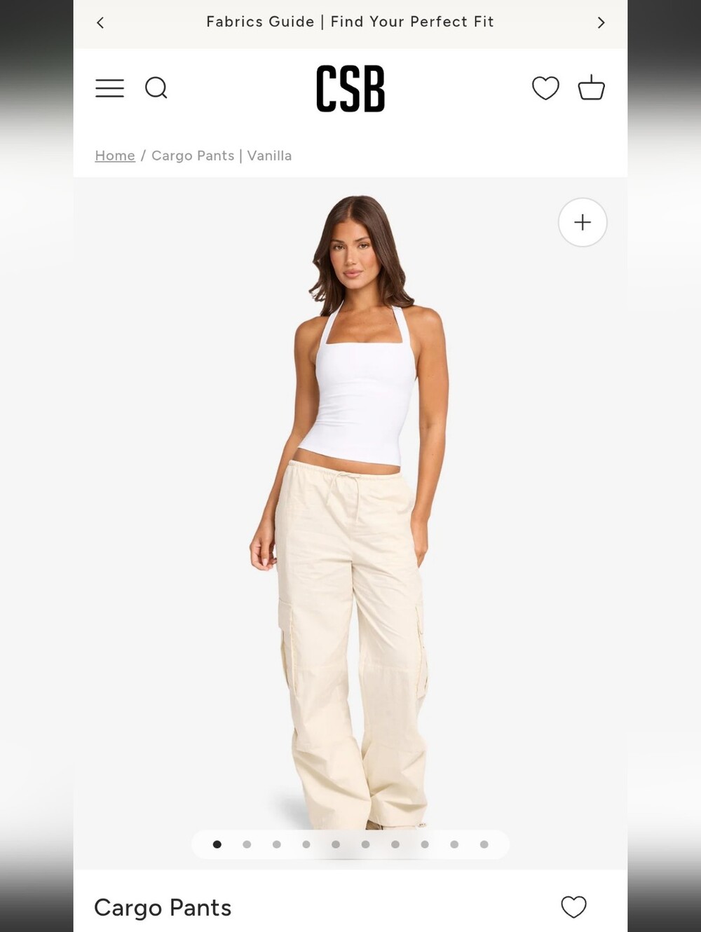 CSB Vanilla Cargo Pants - Women's Loose Fit